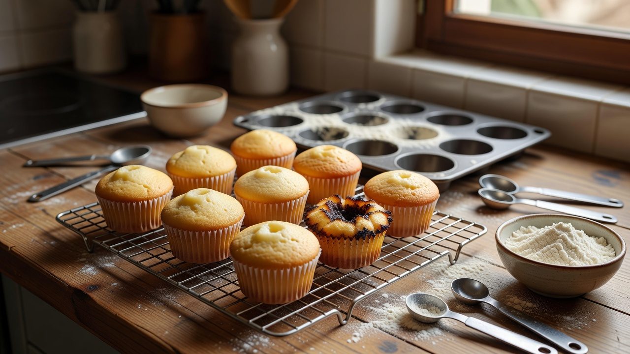 Por qué se hunden los cupcakes en el centro y cómo arreglarlo