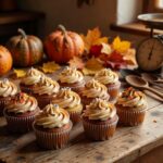 Cupcakes de calabaza y especias para Halloween