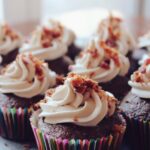 Cupcakes decorados con crema
